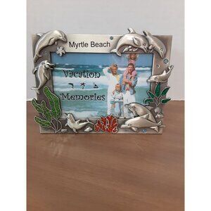 Myrtle Beach Vacation & Memories Silver Picture Frame